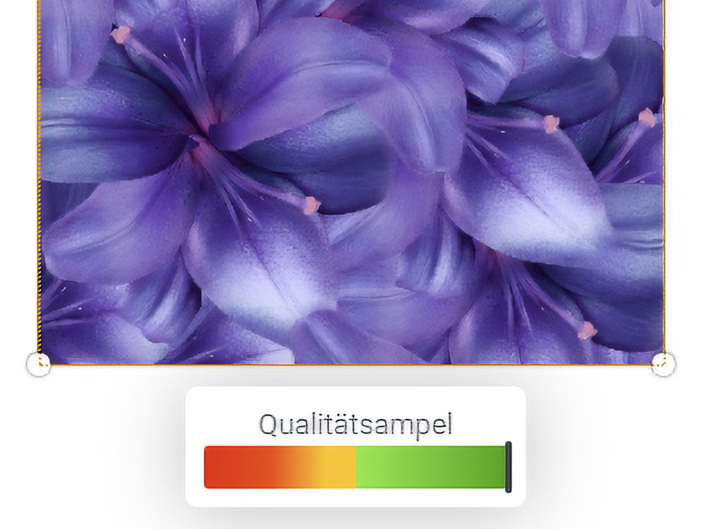 Designtool Qualitätsampel für Bilddateien