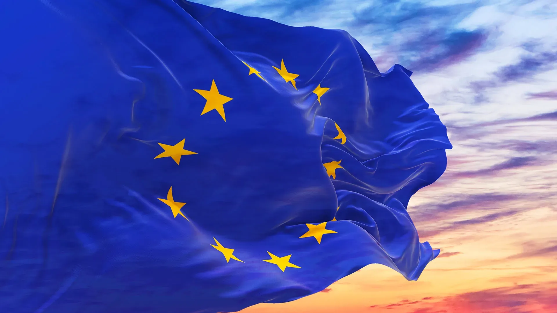 Flagge EU mit 27 Sternen-Fahne Flagge EU mit 27 Sternen-Flagge im