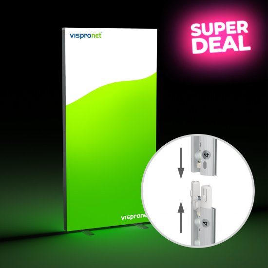 Messewand Lightbox click