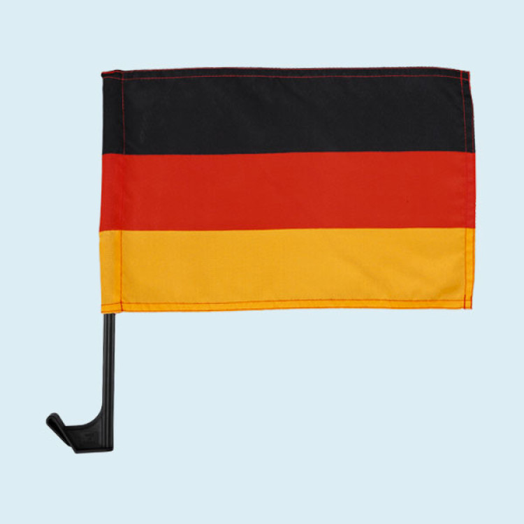PEARL Deutschlandfahne: Autofahnen-Set Deutschland, 2er-Set (Deutschland  Fahne Auto)