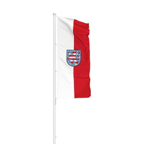 Thüringen Flagge Hochformat