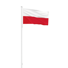 Thüringen Flagge Querformatfahne mit Kordel, ohne Wappen