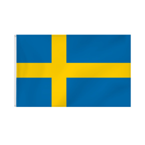 Schweden Flagge Querformatfahne mit Ösen