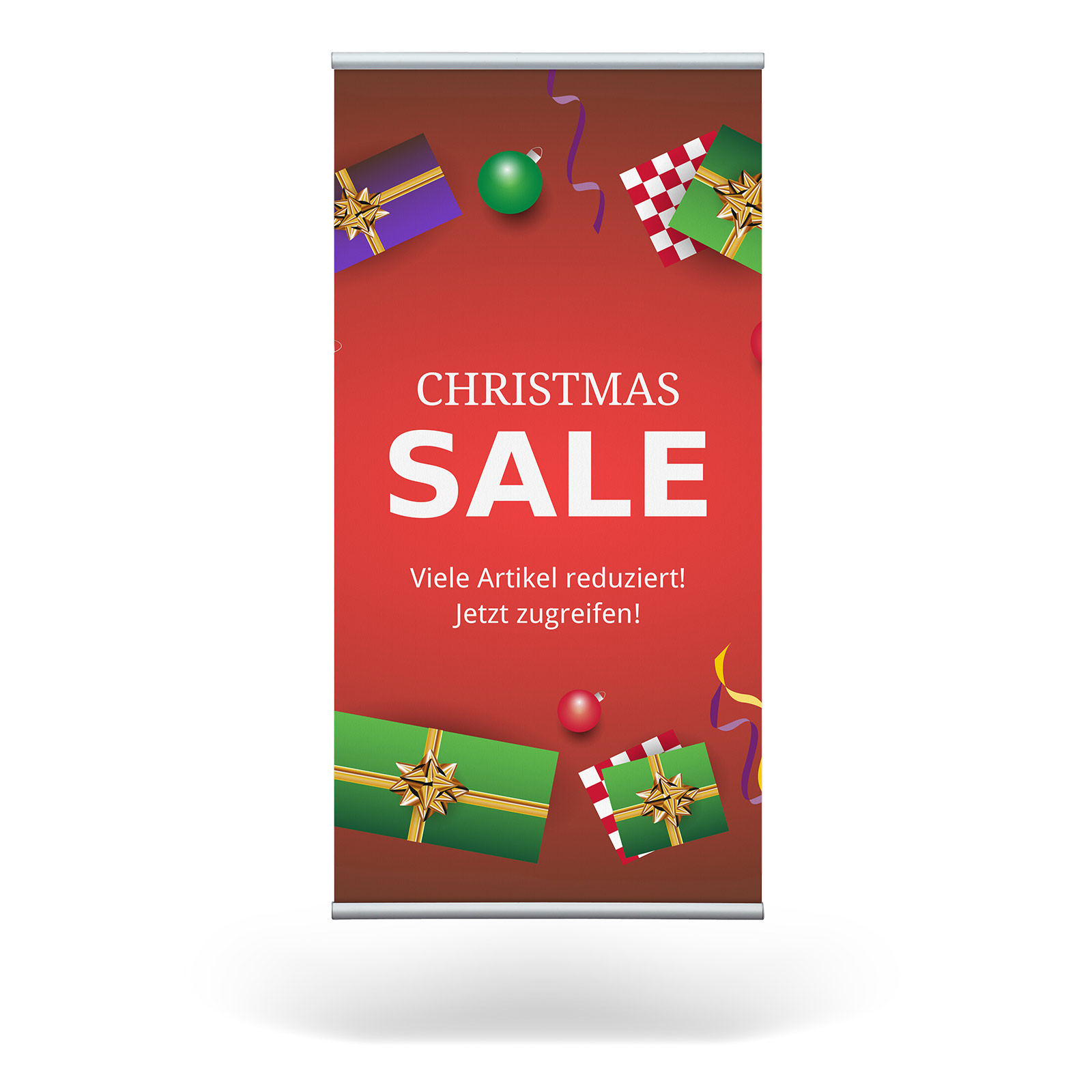 Stoffbanner mit Christmas Sale Motiv